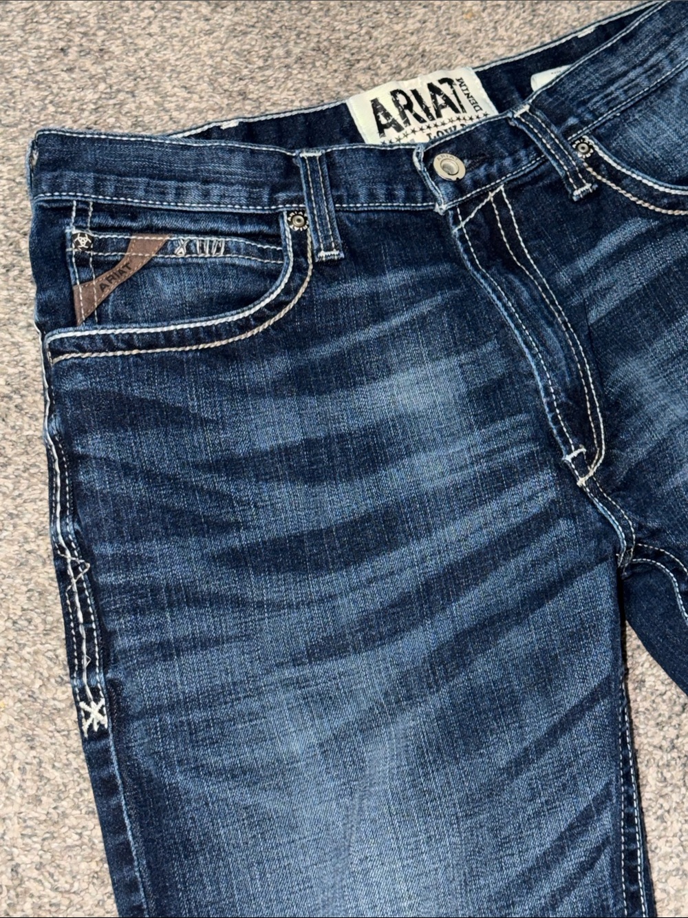 ARIAT DENIM LOW RISE M4 BOOT Men’s 36 x 36 ****** AWESOME